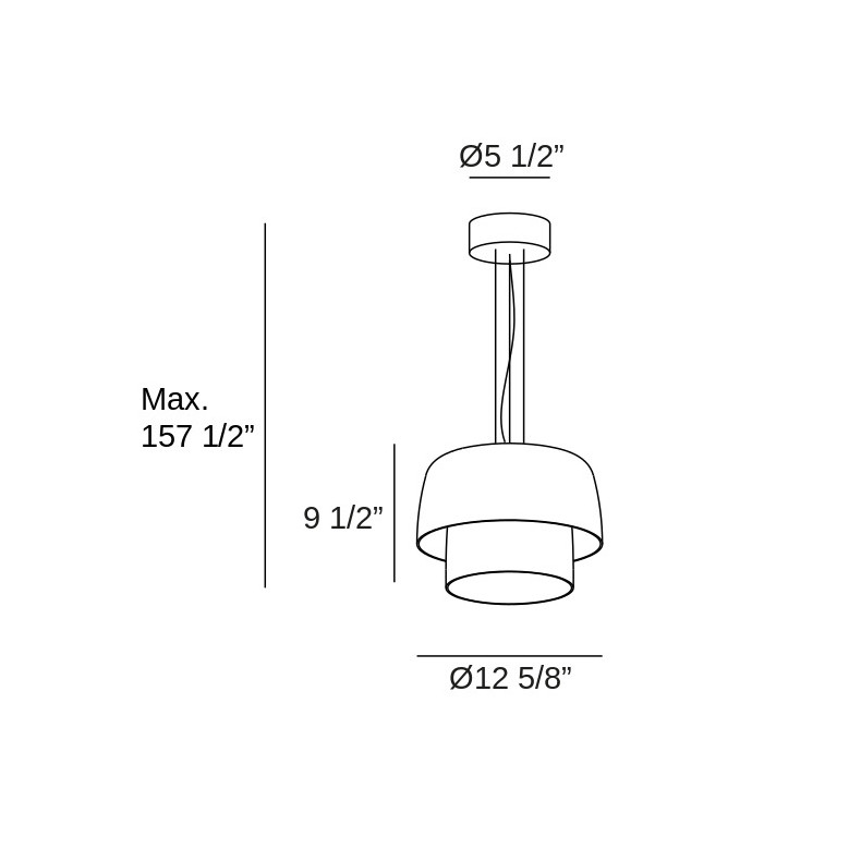 Levels Pendant - LEDS C4 USA