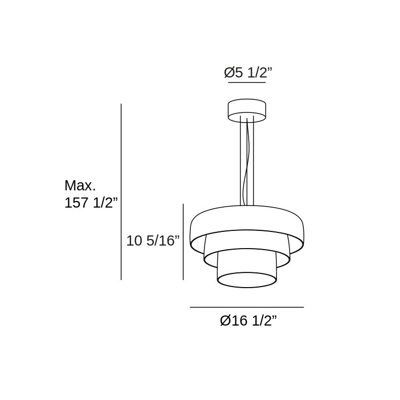 Levels Pendant - LEDS C4 USA